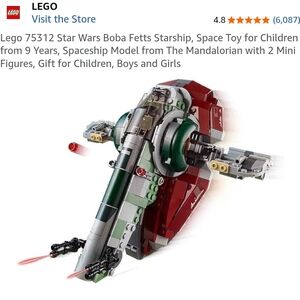 LEGO Star Wars Boba Fett's Starship - Red, Green, Gray